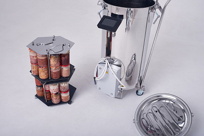 Автоматический автоклав "Мультиповар" 125 л, с сенторным ЭБУ, с кассетами